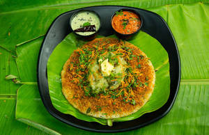 Open Butter Masala Dosa