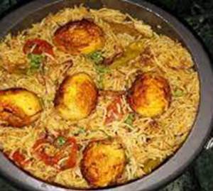 Egg biryani