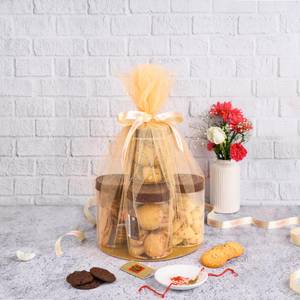 Premium Hamper (5 Cookie Boxes)  Net Packing Honey Oats ,nan Khataialmond Cookie,cashew ,choco Chip 