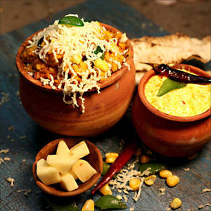 Cheese Corn Capsicum Khichdi