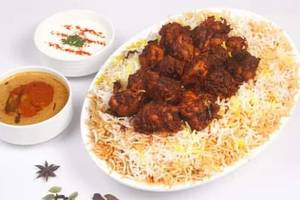 Chicken fry piece biryani [large]