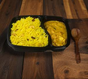 Pulao With Paneer Butter Masala And Salad