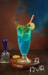 Blue Lagoon Mocktail