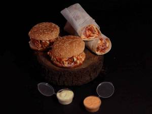 2 Peri Peri Burger + 2 Peri Peri Wrap + 2mayo Dip