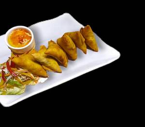 Chicken Samosa Plate (6 Pieces)