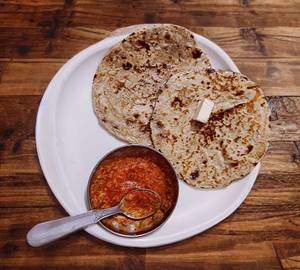 Chulha roti +  butter                                              