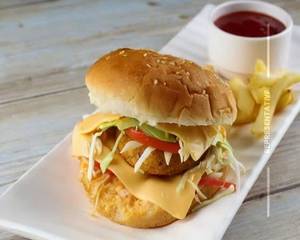 Aloo Tikki Veg. Bbq Burger