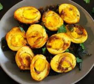 Fried Boiled Eggs (Spicy )