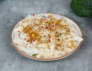 Cheese corn paneer pasta