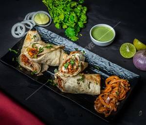 Malai Mushroom Tikka Roll