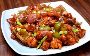 Chilly Mushroom Dry