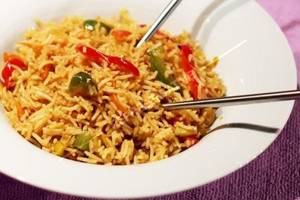 Veg Singapure Fried Rice