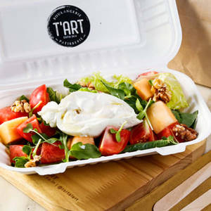 Farm Fresh Tomatoes, Melon & BURRATA salad