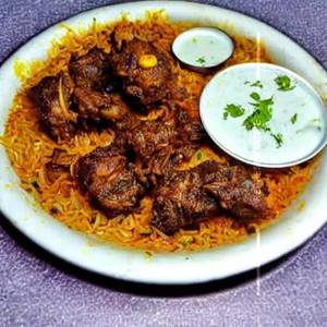 Mutton Kachchi Birayani(half)