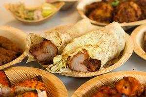 Hariyali Kebab  Shawarma Roll