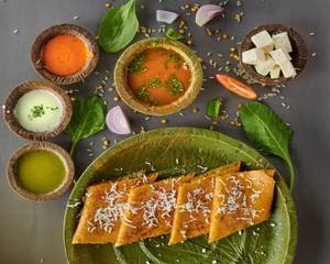 Palak Paneer Bhurji Dosa