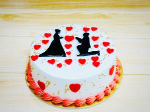 Love Proposal Rasmalai Cake