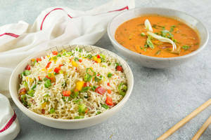 Fried Rice With Veg Choice Of Sauce