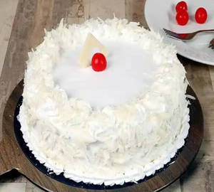 White Forest Cake Eggless