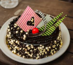 Double Choco Chips Cake 
