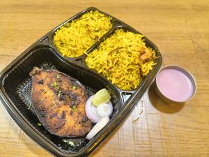 Prawns Pulav With Surmai Fry And Solkadi