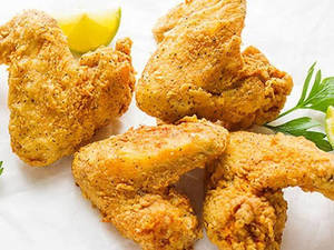 6 Pcs. Mini Wings With 3 Pcs . Chicken Pakor +15 Pcs. Popcorn + 4pcs. Strips