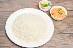 Steam Rice With Aloo Dum Combo