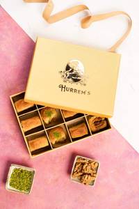 Baklava Box [12 Pieces Gold box]