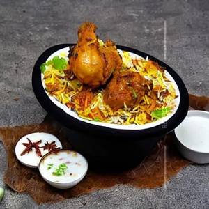 Chicken leg piece biryani [half]