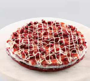 Berry Red Velvet Waffle Cake [single Layer]