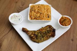 Bbq Chicken + Biryani Rice (f)