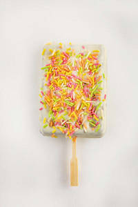 Waffle With Sprinkle (white) - Mini