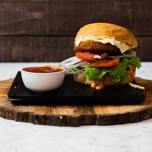 Aloo Tikki Cheese Burger