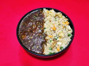 Chicken Fried Rice With Chicken Chilli