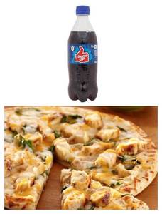2 Chicken Pizza [Medium 6 slice ]+ 2 Cold Drink