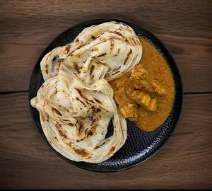 Paratha half Chicken Curry