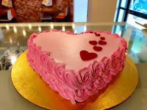 Strawberry Heart Shape Premium Exotic Cake