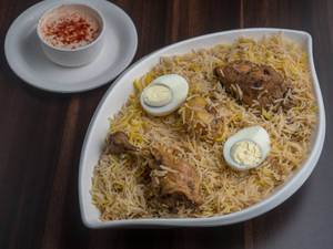 Chicken Dum Biryani.