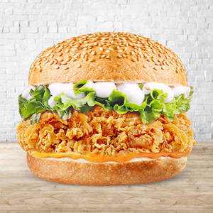 Korean Hot & Spicy Fried Chicken Burger