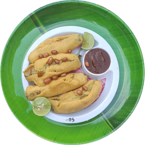 Plain  Mirchi Bajji Plate(3 Pcs)