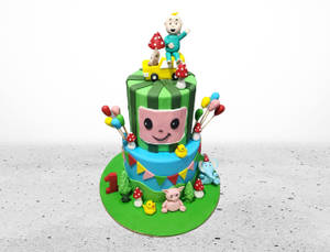 Cocomelon Two Layer Cake