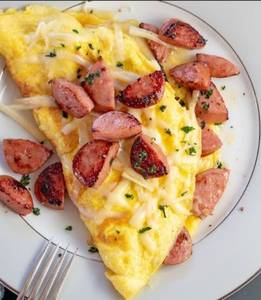 Sausage Omelette(2eggs)