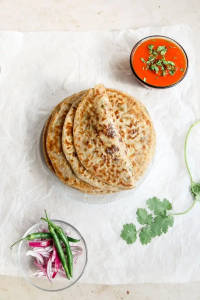Stuffed Paratha [2pieces with Yoghurt & Pickle]