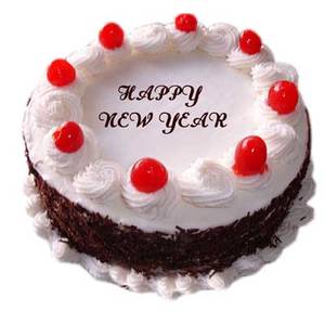 Black Forest New Year Special Cake