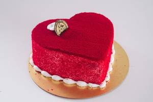 Red Velvet Heart Shaped
