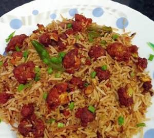 Veg Manchurian Fried Rice