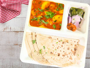 Tawa Roti And Curry Homely Combo