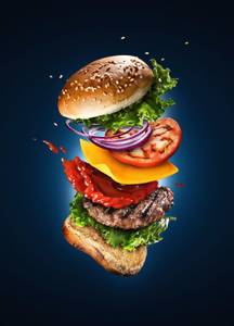 Aloo tikka veg burger