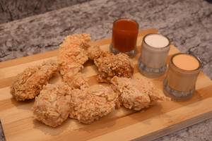 Wings (1pc)+ Lollipop(1pc) + Strip(1pc) + Nuggets(3pcs) + Mayo (1pkt)