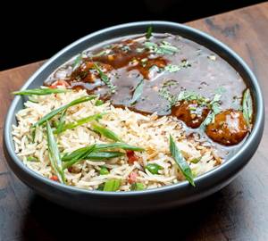 Veg Manchurian + Fried Rice